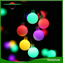 Globo 50 luces de la secuencia de la bola del LED Iluminación decorativa accionada solar de la luz de la Navidad para el jardín casero Decoraciones del partido del césped del patio